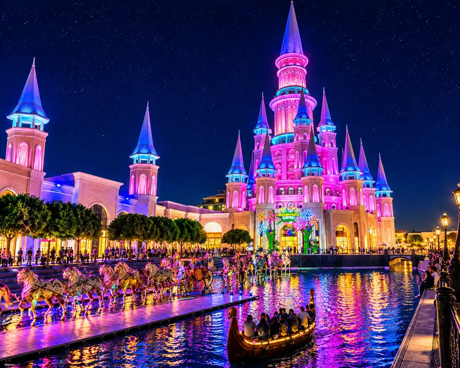 Antalya: Land of Legends Night Show with Hotel Transfers