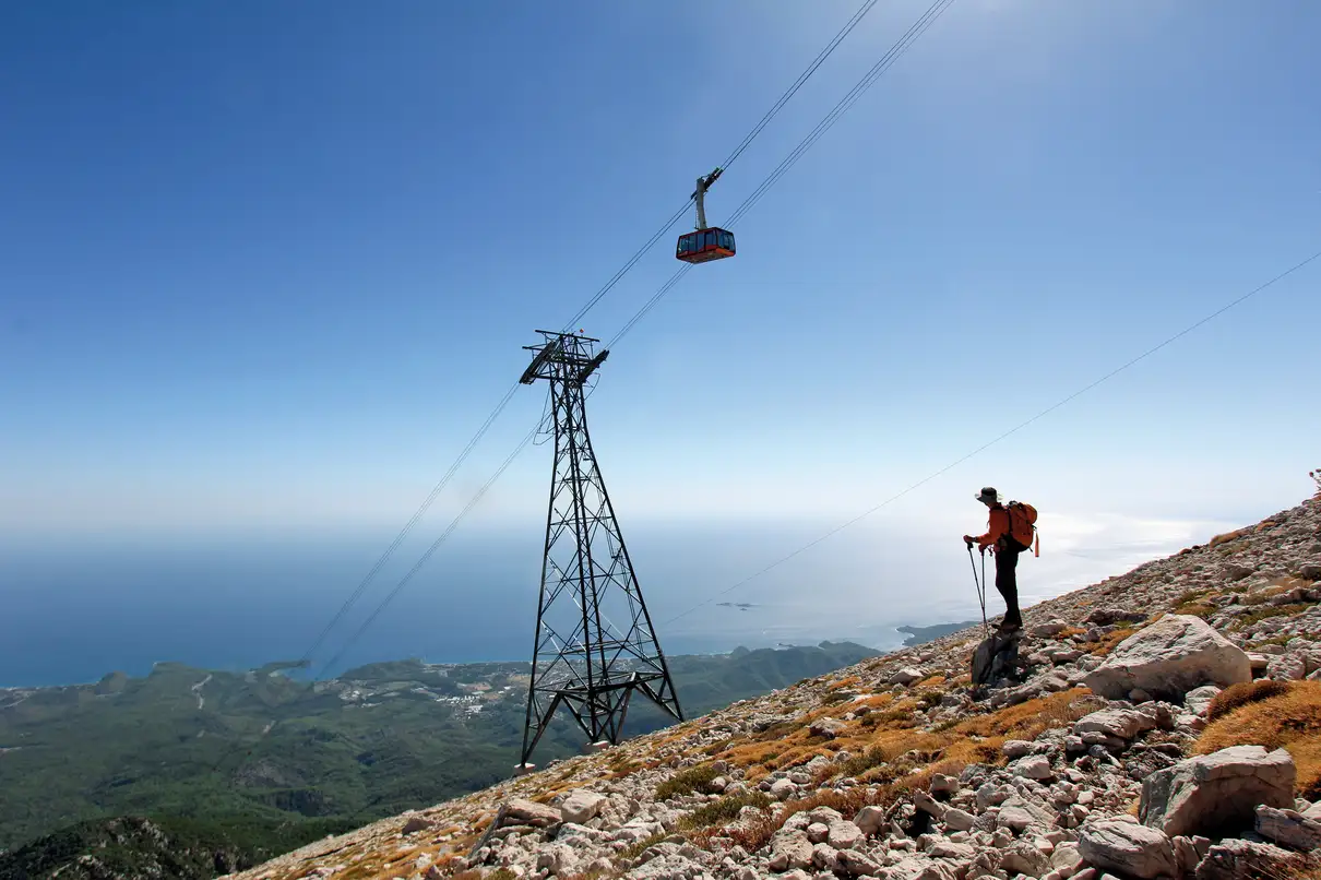 From Antalya or Kemer: Olympos Cable Car Ticket 2