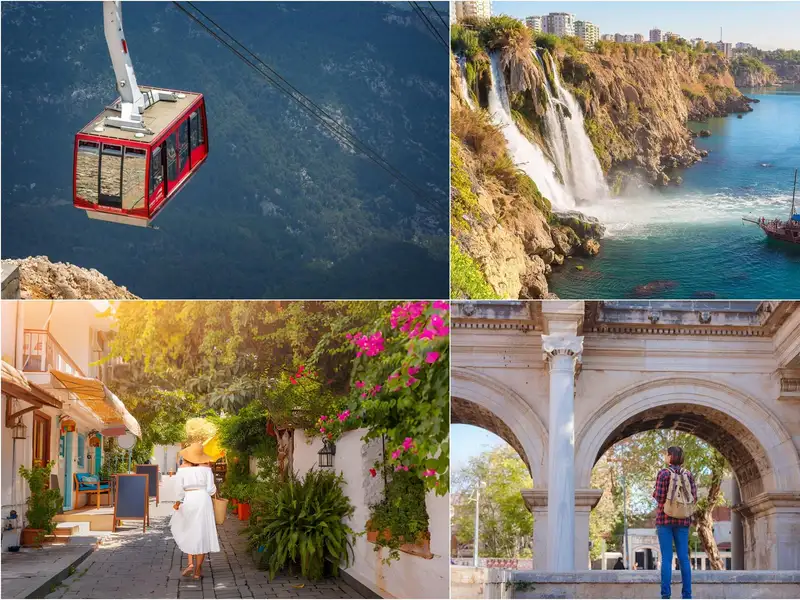 Antalya City Tour: Old Town, Waterfalls, Boat & Cable Car (Kemer)
