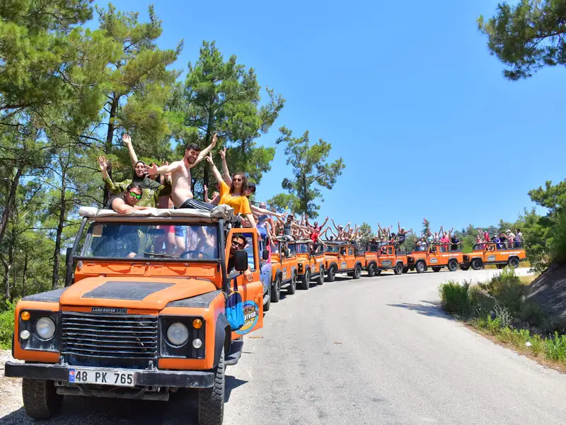 Fethiye: Saklikent and Gizlikent Waterfall Jeep Safari Tour, Including Lunch