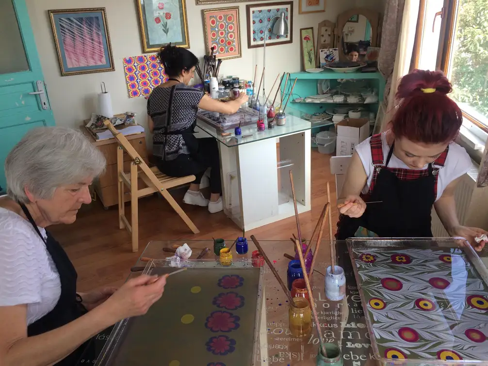 Turkish Marbling Paper Ebru Art Workshop 4