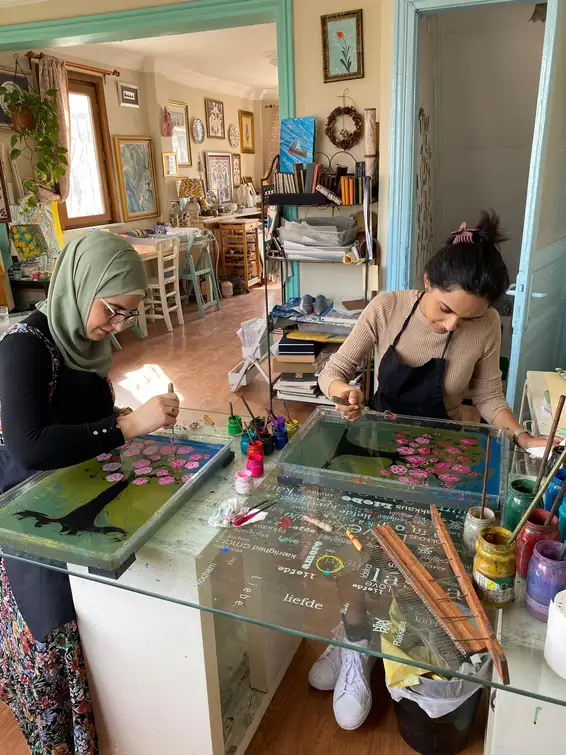 Turkish Marbling Paper Ebru Art Workshop