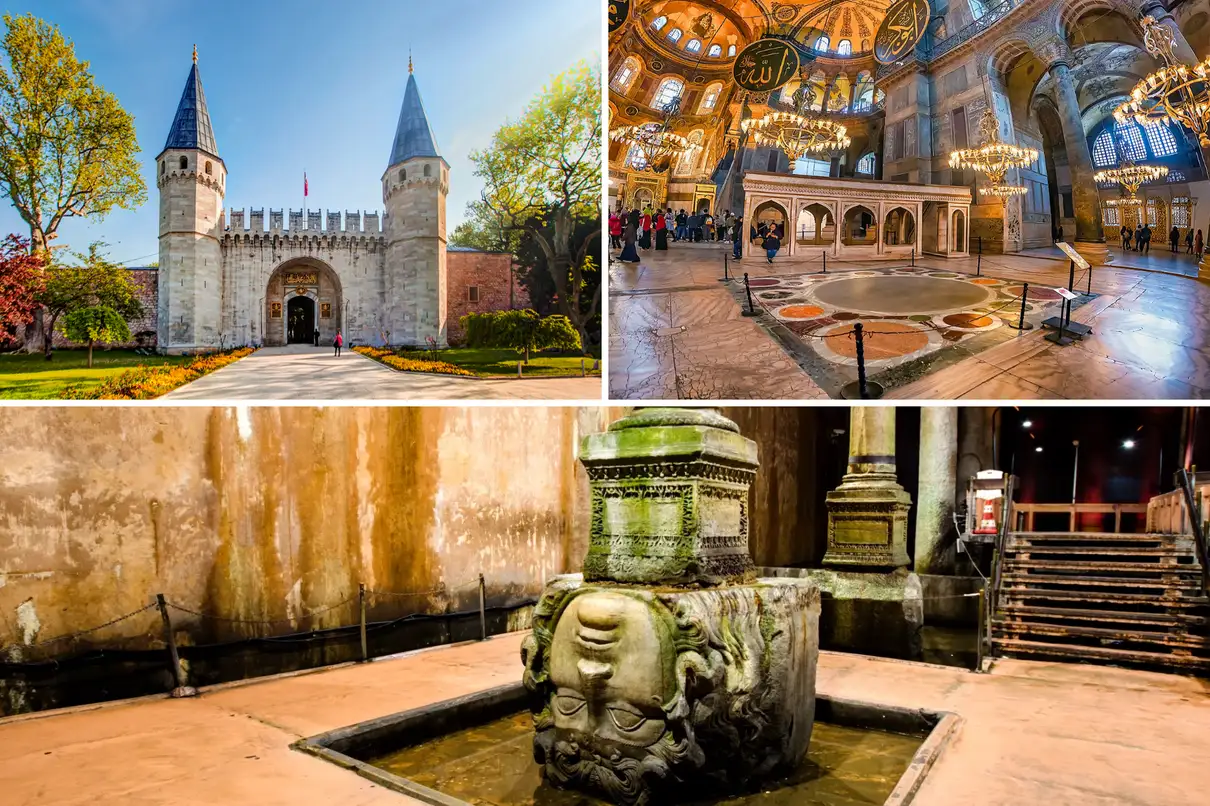 Istanbul Combo:Basilica Cistern, Topkapi &Hagia Sophia+Audio