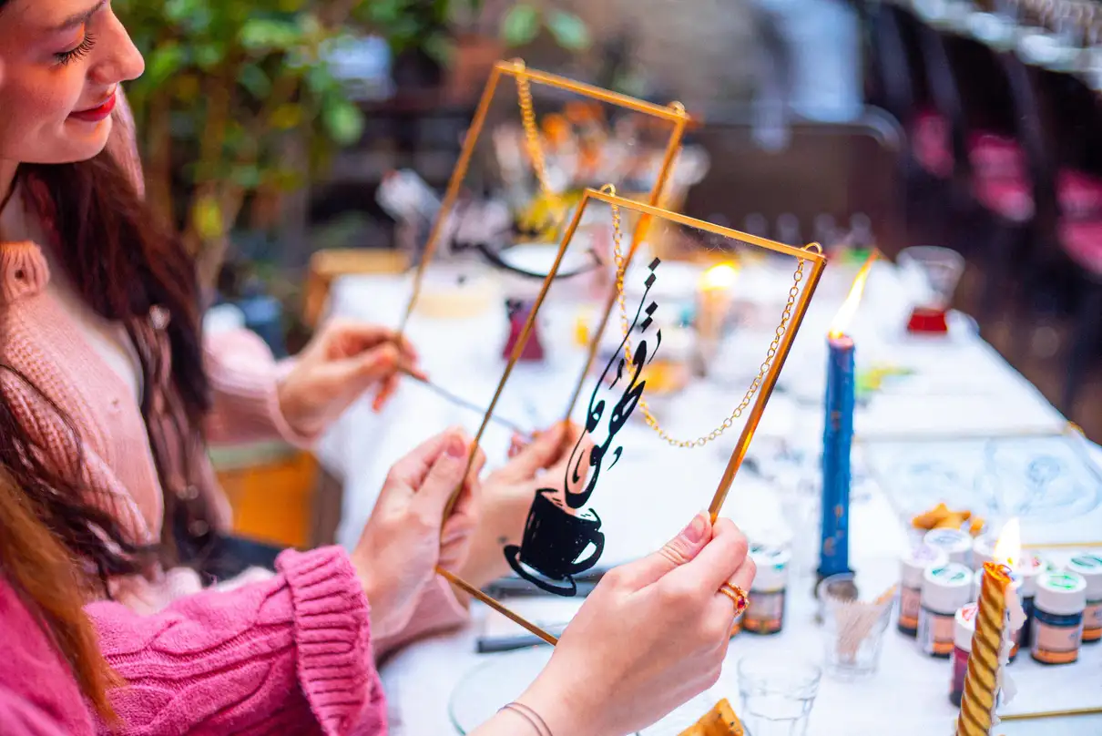 Istanbul: Turkish Calligraphy Workshop & Brass Framed Glass 1