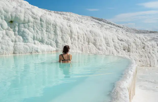 Pamukkale Cotton Castle & Hierapolis Day Trip from Marmaris